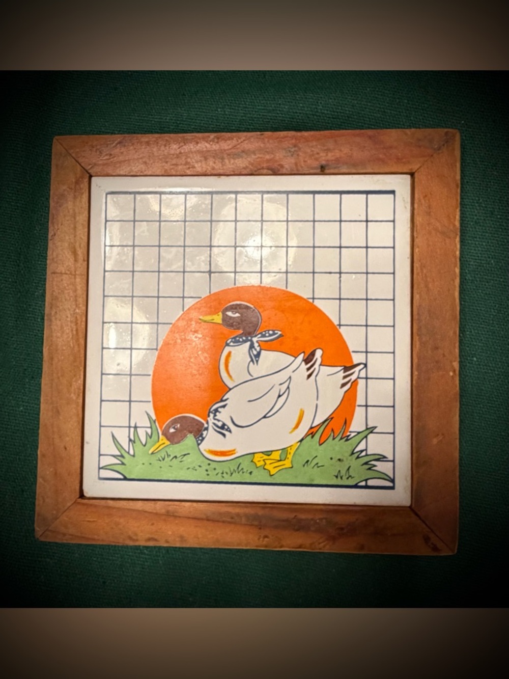 Vintage Ceramic Tile Trivet